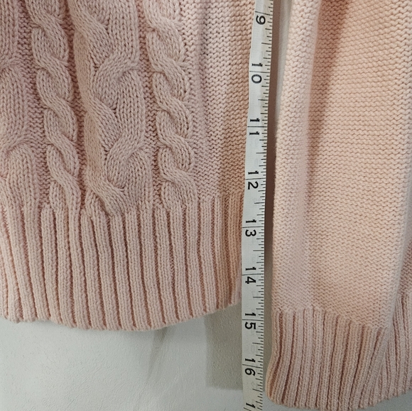 NWT! Light Pink Chaps Petite Knit Sweater! - Picture 5 of 5